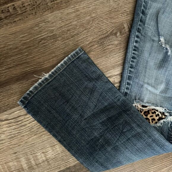 American Rag Cie Distressed Bootcut Jeans Size 3-S - Picture 7 of 12